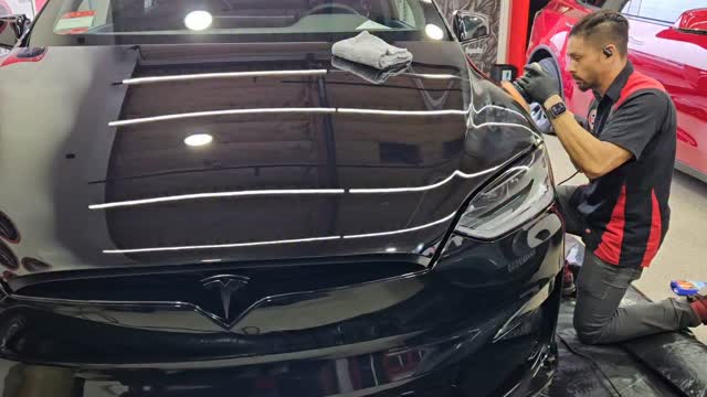 Brand new Tesla Model X - going trough our 3 hours wash prep with paint correction upgrade to remove minor paint imperfections before we start installing our Stealth Matte 10-year Paint Protection Film!

Stay tuned for our results 😎 

DoubleTake Auto Spa in Fremont 
Home of Tesla Protection 
Call/Text Us: 510-472-4181 
Website: www.dtautospaprotection.com 

#teslamodelx #teslajuniper #Tesla3 #teslahighland #teslaperformance